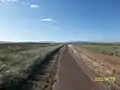 The trail on a sunny day