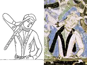Tocharian prince, Maya Cave (group III), Kizil 224