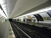 Eastbound view at Les Sablons prior to the Line 1 automation programme