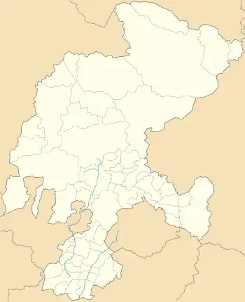 Atolinga, Zacatecas is located in Zacatecas