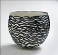 Woodfired porcelain, "Nest" 2009 Ø: 30&nbsp;cm