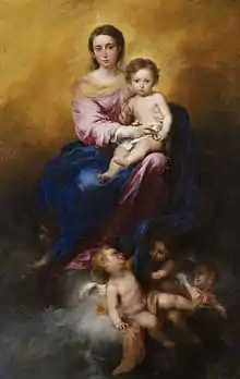 Image 24The Virgin of the Rosary (1675–80) by Bartolomé Esteban Murillo (from Spanish Golden Age)