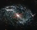 The galaxy in mid infrared by the James Webb Space Telescope