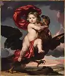 George de Vicq as Ganymede, by Nicolaes Maes, 1681, Fogg Art Museum