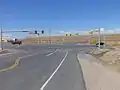 Looking north at the intersection of Utah State Route 201 and Utah State Route 202 (the southern terminus of SR-202), March 2016