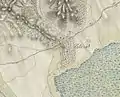 The map of Pákozd from the First Military Mapping Survey of Austria Empire&nbsp;[de].