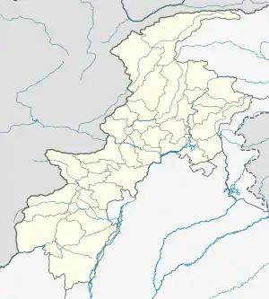 Map showing the location of Saiful Maluk National Park