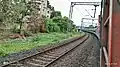 Pallavan Superfast curving after Nunghambakkam, Chennai