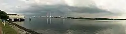 Panorama view of Singapore Senoko power station