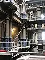 Still pipes inside the facility