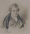 Portrait of Richard Parkes Bonington, now in the Ashmolean Museum