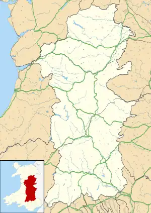 Trelystan is located in Powys