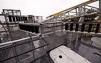 FLIP in horizontal position, showing rails for vertical position