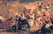 The Rape of the Sabine Women, Peter Paul Rubens (1634–36)