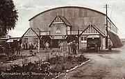 The camp's recreation hall
