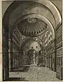 Guillaume-Joseph Grelot&nbsp;[fr]'s engraving 1672, looking east and showing the apse mosaic