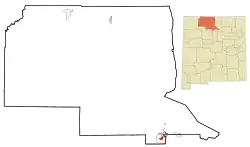 Location of Santa Clara Pueblo
