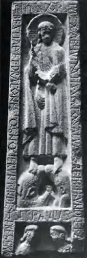 Christ as judge, with two animals, north side