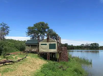 Safari Tent Tlopi Tented Camp on the Tlopi Dam