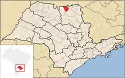 Location in São Paulo state