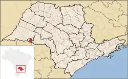 Location in São Paulo state