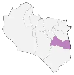 Location of Sarbisheh County in&nbsp;South Khorasan&nbsp;province