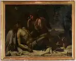 The fallen Christ mourned by angels, c. 1810