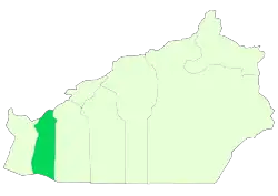 Location of Aradan County in&nbsp;Semnan&nbsp;province
