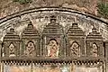 The massive terracotta panel in Shiva Durga temple