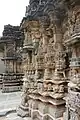 Shrine wall relief carvings in Kalleshwara temple, Hire Hadagali
