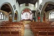 The interior looking to the east end