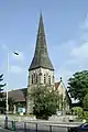 St Stephen's Church, Tonbridge, Kent, 1851–52 by Ewan Christian, tower 1853