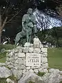 Félix Rodríguez de la Fuente monument in the Magdalena Peninsula, Santander