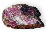 Stichtite on serpentine, New Amianthus Mine, Transvaal South Africa