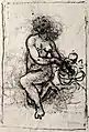 Study for Leda and the Swan by Leonardo, c.&nbsp;1504