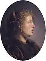 Study of a young woman in profile (Salomon de Bray, 1636)