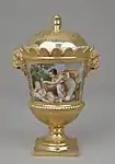 Sugar bowl with cover, part of a breakfast service (déjeuner); 1813; hard-paste porcelain; height: 21&nbsp;cm; Metropolitan Museum of Art