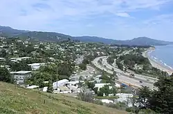 Summerland, as seen from the top of Ortega&nbsp;Hill, 2006