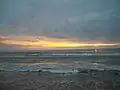 Sunset in Zacharo beach.
