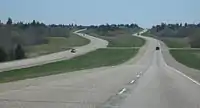 Manitoba Highway 1 between Carberry and Sidney