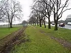 Ha-ha along Barrack Field
