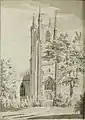 The west tower in 1792