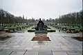 The Mother Russia statue seen from behind