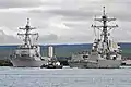 Michael Murphy and USS&nbsp;Gridley&nbsp;(DDG-101) on 28 January 2013