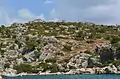 Rocky coast in Demre