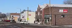 Downtown Verdigre: east side of Main Street looking north from 5th Avenue