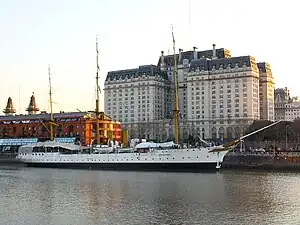 Image 7The training ship Sarmiento and the Ministry of Defense, Buenos Aires (from History of Argentina)