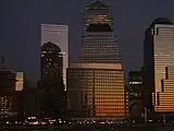 One North End Avenue at night
