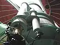 View of the main and the refracting guide telescopes with finder