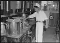 The kitchen in 1942.